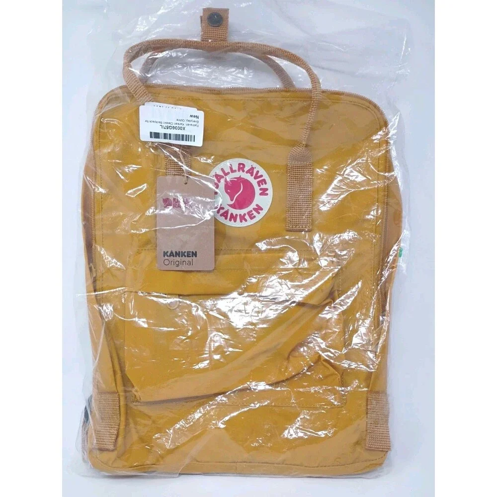 Fjallraven Kanken Everyday Outdoor Durable Comfy Backpack Ochre Yellow 23510 NWT